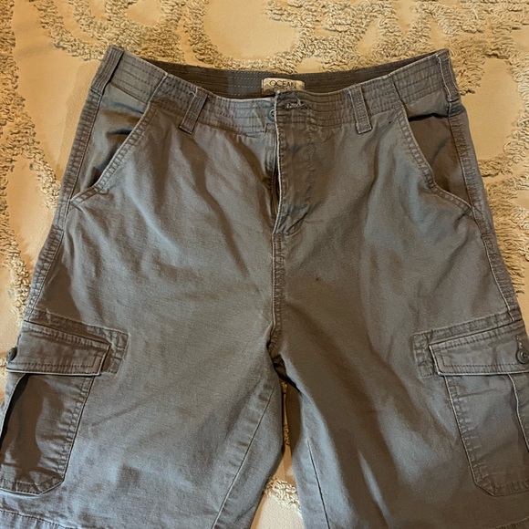 Gray Cargo Shorts for Kids - Picture 1 of 3